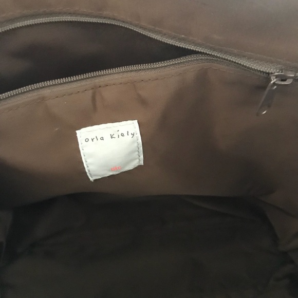 Orla Kiely Brown and Orange Tote Bag - Picture 4 of 7